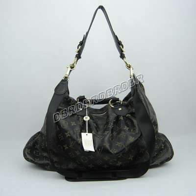 discount louis vuitton handbags leather m95007 black wholesale