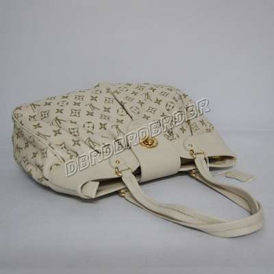 discount louis vuitton handbags leather m45714 beige white wholesale