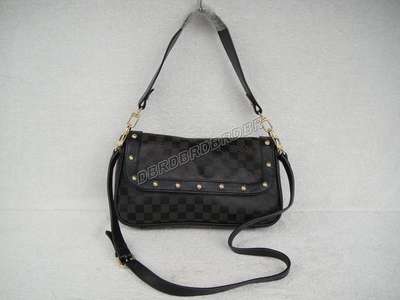 Discount Louis Vuitton Handbags Leather N1057 black Wholesale