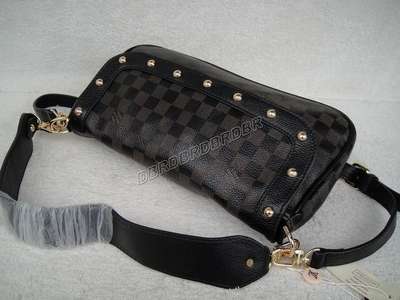 discount louis vuitton handbags leather n1057 black wholesale