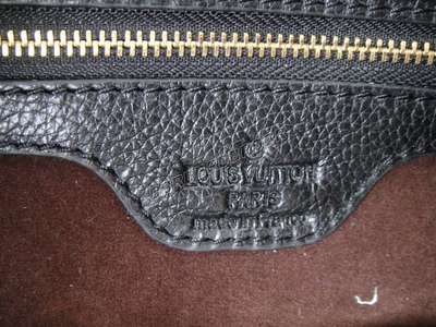 discount louis vuitton handbags leather n1057 black wholesale