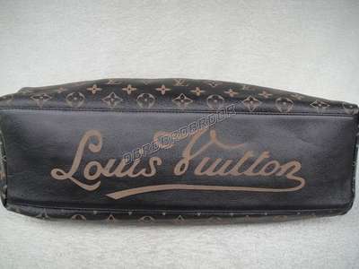 discount louis vuitton handbags leather m40249 black wholesale