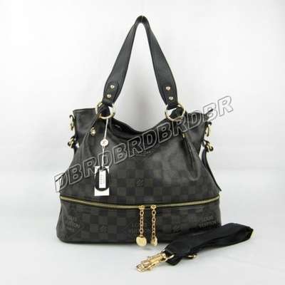 Discount Louis Vuitton Handbags Leather N41298 black Wholesale