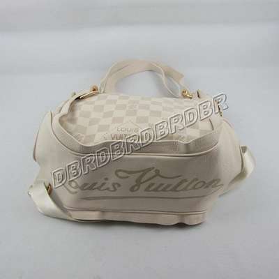 discount louis vuitton handbags leather n41306 beige white wholesale