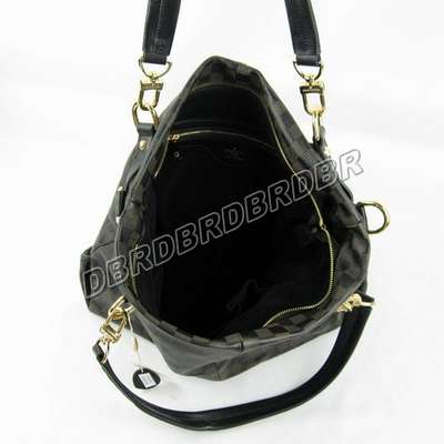 discount louis vuitton handbags leather n98583 black wholesale