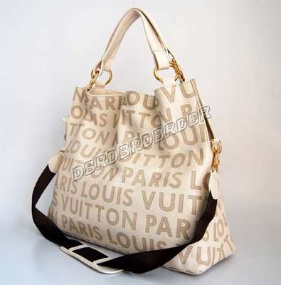 discount louis vuitton handbags leather m95130 beige white wholesale