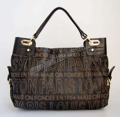 Discount Louis Vuitton Handbags Leather M95132 black Wholesale