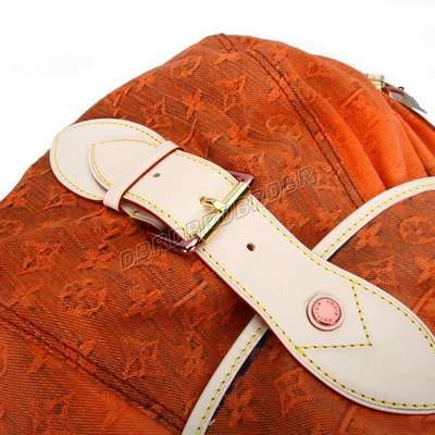 discount louis vuitton handbags monogram denim m93184 orange wholesale