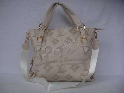 Discount Louis Vuitton Handbags Leather M95004 beige white Wholesale