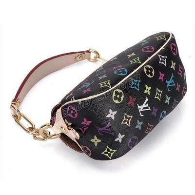 discount louis vuitton handbags monogram multicolore m40128 black wholesale