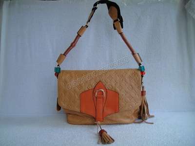 discount louis vuitton handbags leather m95381 yellowish brown wholesale