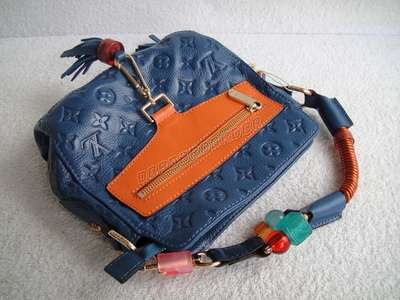 discount louis vuitton handbags leather m95383 blue wholesale