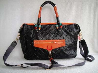 Discount Louis Vuitton Handbags Leather M90868 black Wholesale