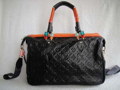 discount louis vuitton handbags leather m90868 black wholesale