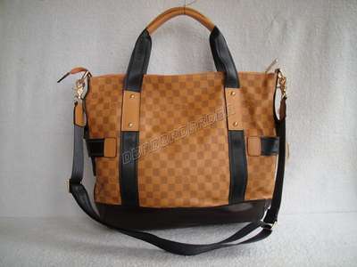 Discount Louis Vuitton Handbags Leather M95181 yellowish brown Wholesale