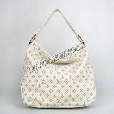 Discount Louis Vuitton Handbags Leather M40353 beige white Wholesale