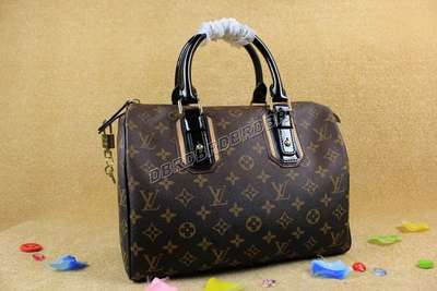 Discount Louis Vuitton Handbags Monogram Canvas 95587 black Wholesale