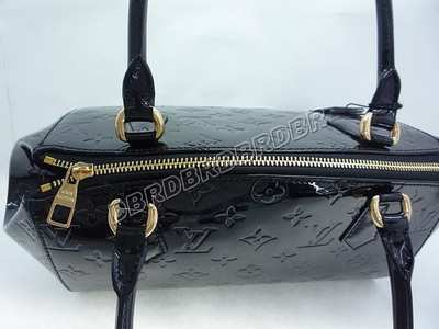 discount louis vuitton handbags monogram vernis m91491 black wholesale