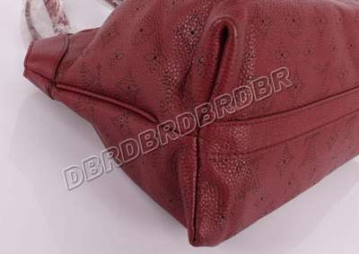 discount louis vuitton handbags monogram mahina m93465 purplish red wholesale