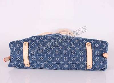 discount louis vuitton handbags monogram denim m95350 blue wholesale