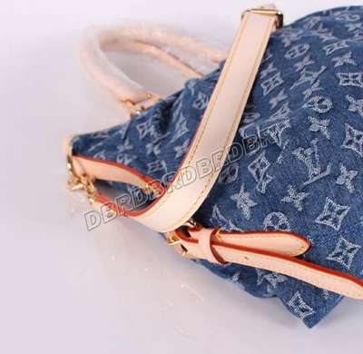 discount louis vuitton handbags monogram denim m95350 blue wholesale