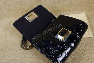 discount louis vuitton handbags monogram vernis m91279 black wholesale