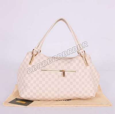 Discount Louis Vuitton Handbags Leather M92808 beige white Wholesale