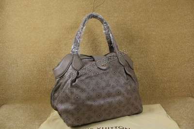 discount louis vuitton handbags monogram mahina m93081 gray wholesale