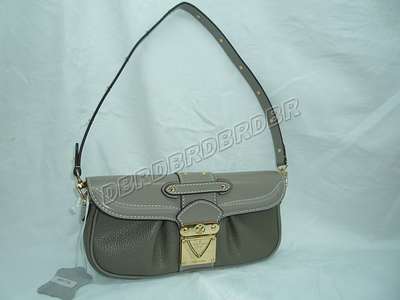 Discount Louis Vuitton Handbags Suhali Leather M91775 gray silver Wholesale