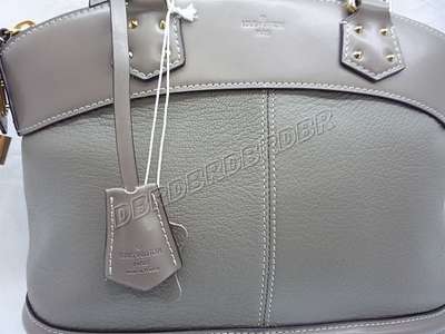 discount louis vuitton handbags suhali leather m95790 gray silver wholesale