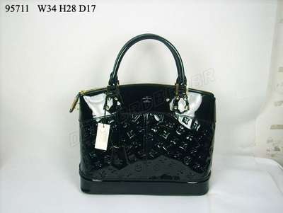 Discount Louis Vuitton Handbags Monogram Vernis M95711 black Wholesale