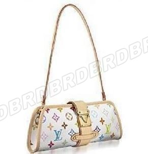 Discount Louis Vuitton Handbags Monogram Multicolore M40049 white Wholesale