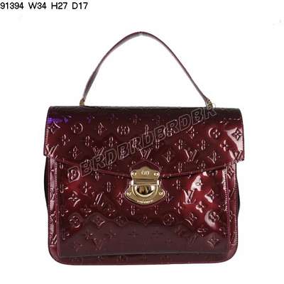 Discount Louis Vuitton Handbags Monogram Vernis 91394 claret-red Wholesale