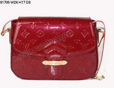 Discount Louis Vuitton Handbags Monogram Vernis 91706 red Wholesale