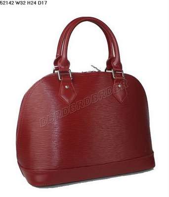 discount louis vuitton handbags epi leather 52142 purplish red wholesale