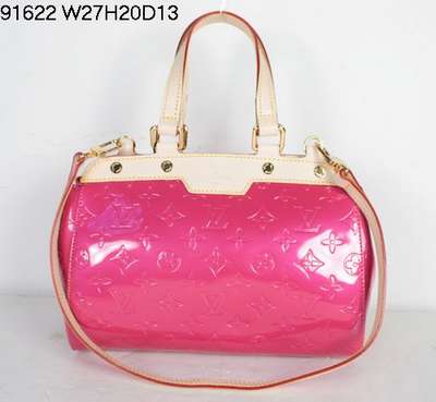 discount louis vuitton handbags monogram vernis m91622 rose red wholesale