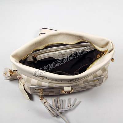 discount louis vuitton handbags leather n1015 white wholesale