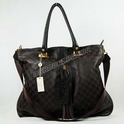 Discount Louis Vuitton Handbags Leather N45701 Coffee Wholesale