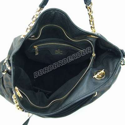 discount louis vuitton handbags leather n91952 black wholesale