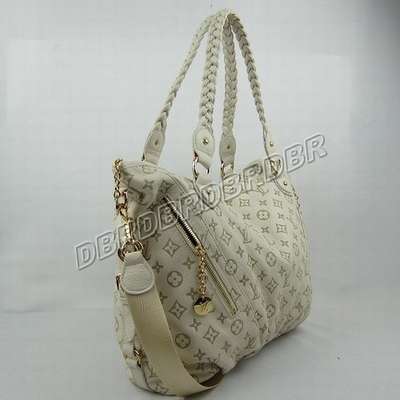 discount louis vuitton handbags leather m98873 beige white wholesale