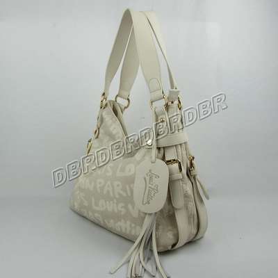 discount louis vuitton handbags leather m84832 white wholesale