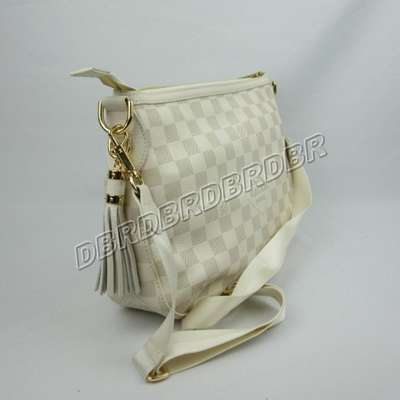 discount louis vuitton handbags leather n41295 beige white wholesale