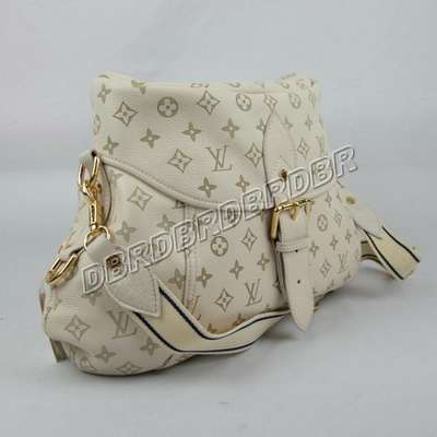 Discount Louis Vuitton Handbags Leather M93183 beige white Wholesale