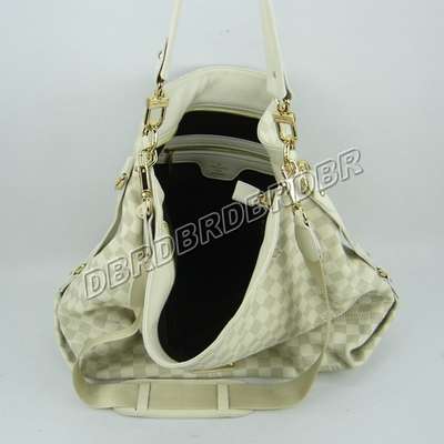 discount louis vuitton handbags leather n95019 white wholesale