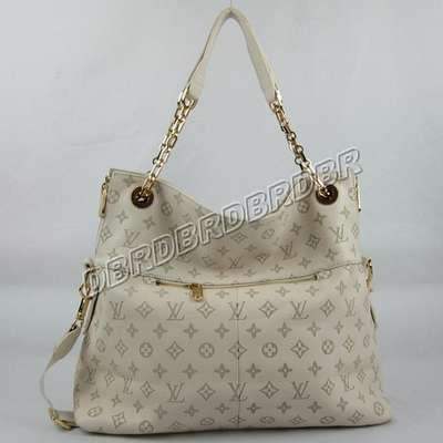 discount louis vuitton handbags leather m96868 beige white wholesale