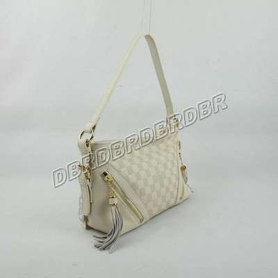 discount louis vuitton handbags leather n96883 beige white wholesale