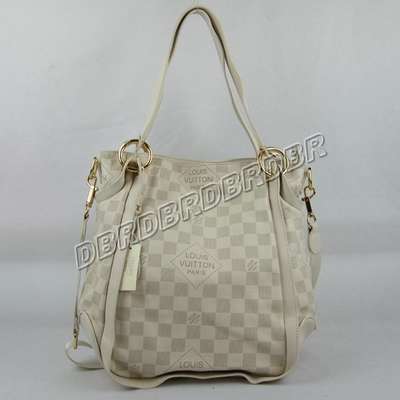 discount louis vuitton handbags leather n41306 beige white wholesale