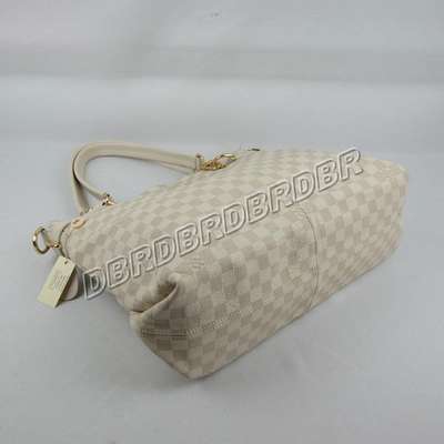 discount louis vuitton handbags leather n98583 beige white wholesale