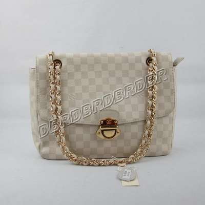 discount louis vuitton handbags leather n41410 beige white wholesale