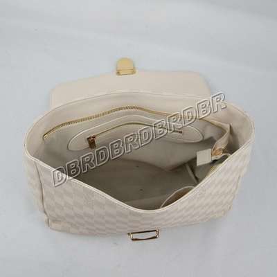 discount louis vuitton handbags leather n41410 beige white wholesale